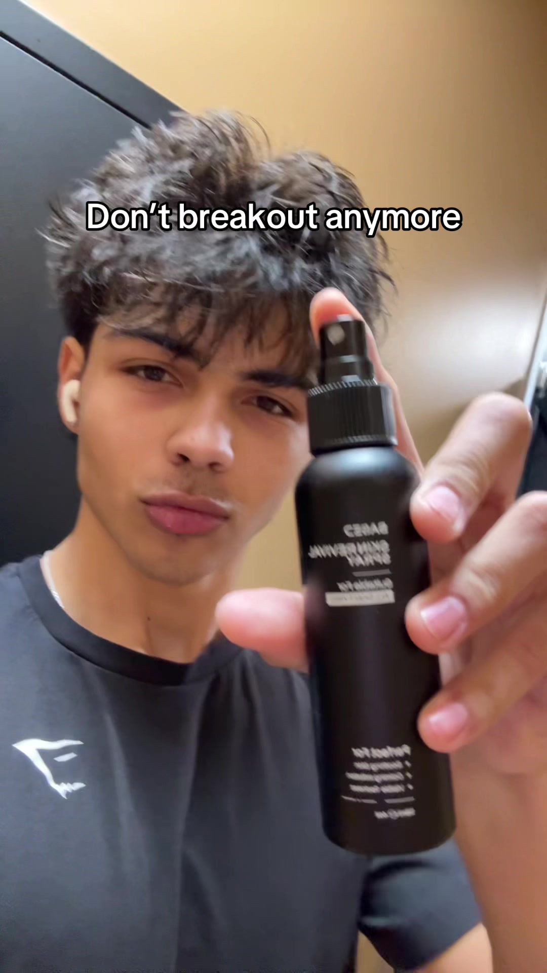 TikTok post by @apl.emri for Based BodyWorks. Caption reads: @BASED #skin #skincare #breakout #prevention....