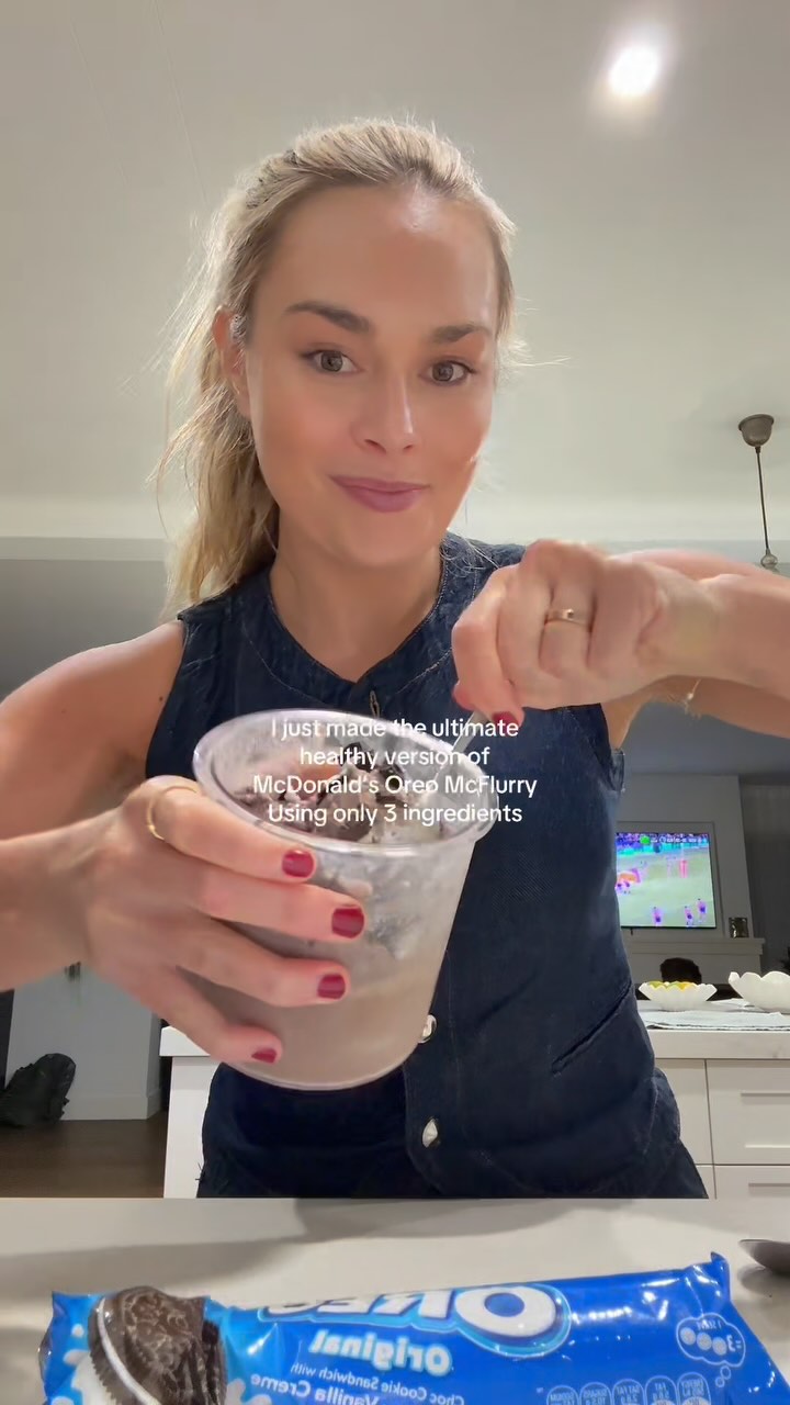 Instagram post by @kianaobrien for Tropeaka. Caption reads: & did I mention it’s got 23grams of protein and....