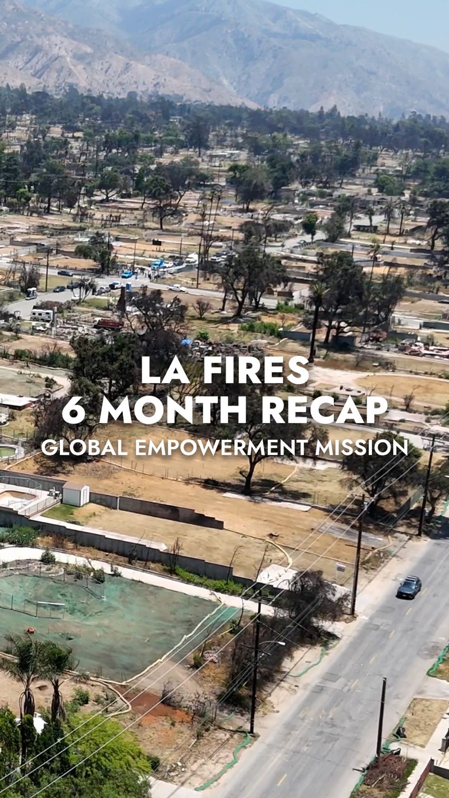 Instagram post by @michaelcapponi for Airbnb. Caption reads: It’s been 6 months since wildfires tore through....