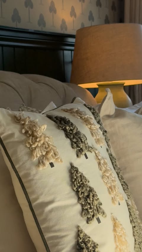 Instagram post by @maximumhomeinterior for Hampton and Astley. Caption reads: How many times did I shake the quilt to get it in....