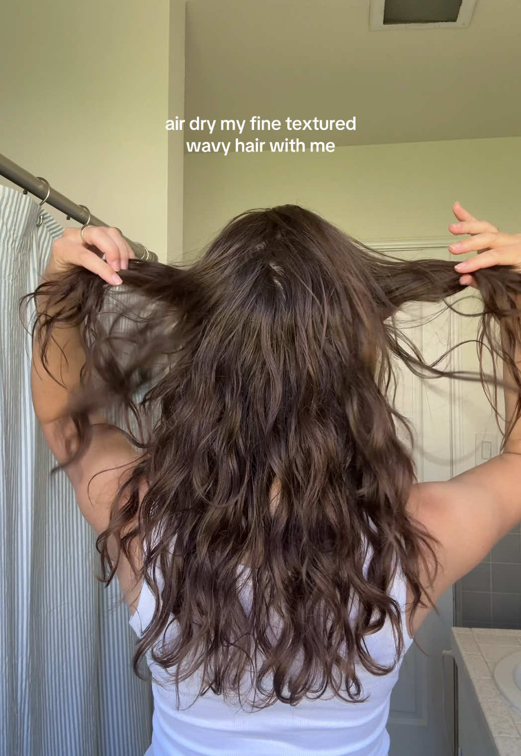 TikTok post by @lindseyrem for JVN Hair. Caption reads: Been loving th @JVN Hair air dry cream! I just....