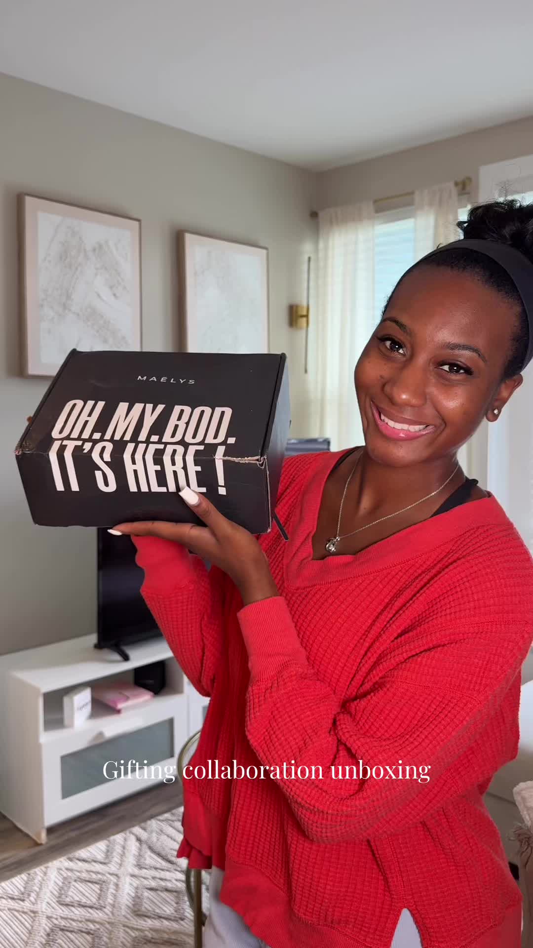 TikTok post by @akeyah.gray for MAELYSCOSMETICS. Caption reads: Thank you for the gifts🥰 this is your sign to....