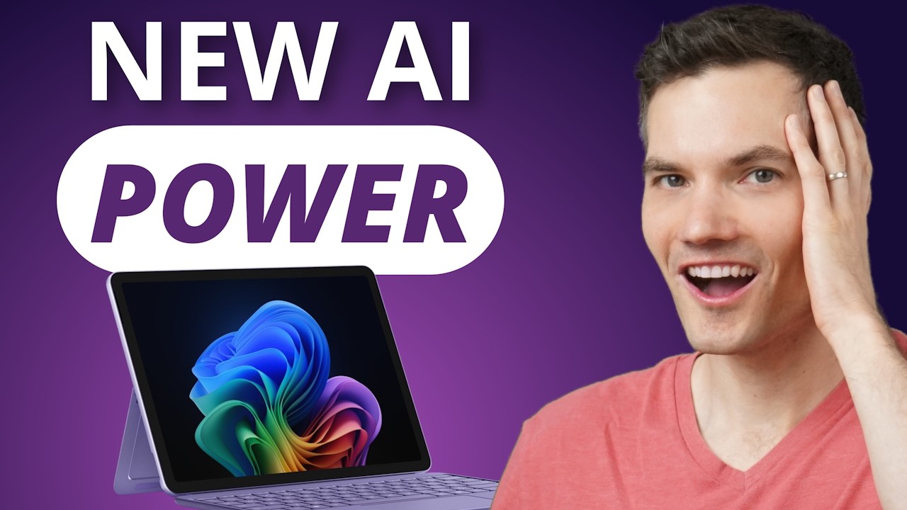 YouTube post by @KevinStratvert for Thinkific. Caption reads: 5 Things You Didn’t Know Your PC Could Do (Copilot....