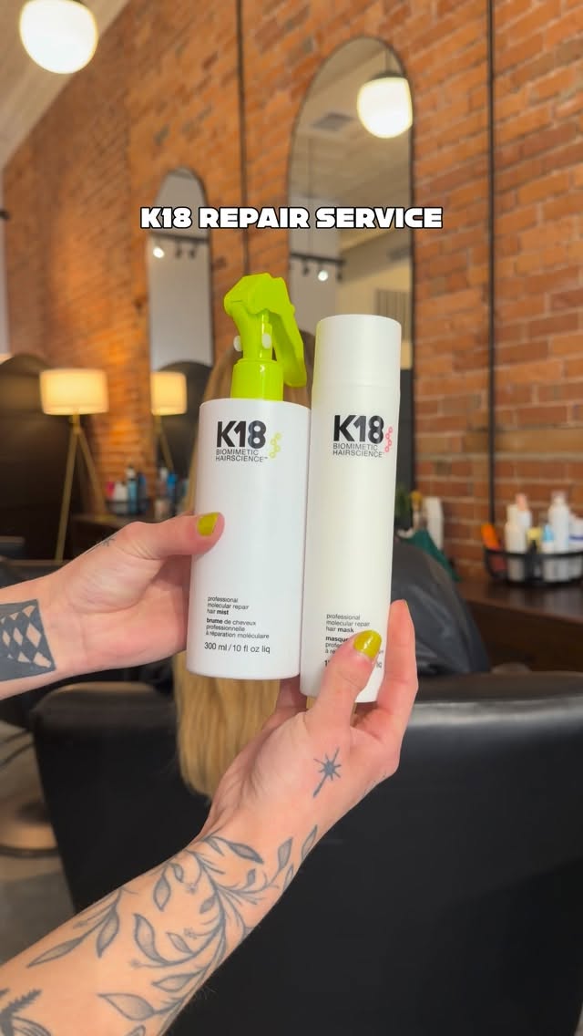 Instagram post by @creations.by.k80 for K18 Hair. Caption reads: [...] bigger 🩷. I’m joining the @k18hair....