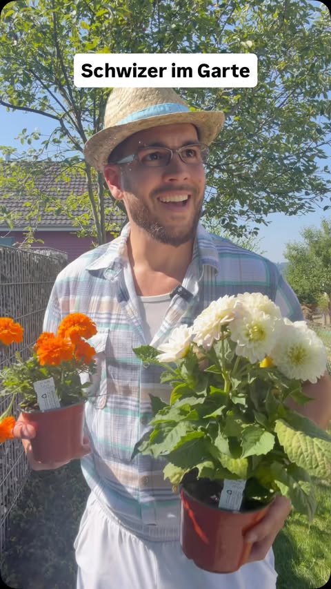 Instagram post by @danihutti for Malbuner. Caption reads: [...] im Garte 🧑🏼‍🌾 @malbesser.malbuner • • • •....