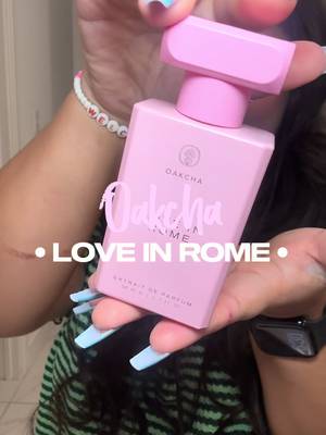 TikTok post by @aleeelove_ for OAKCHA. Caption reads: [...] my everyday perfume 😭🤍 I missed her.....