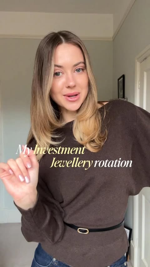 Instagram post by @maia_andrews for Linjer Jewelry. Caption reads: My investment jewellery guide ✨ @linjerco DC:....