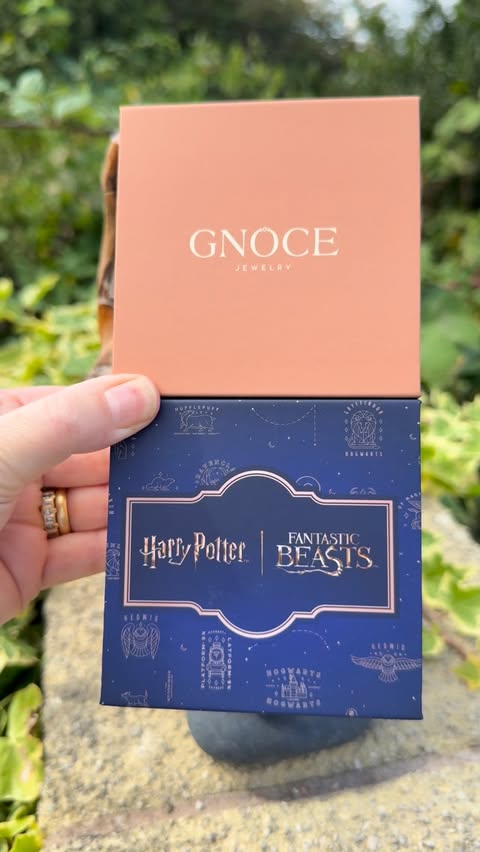 Instagram post by @queenniffler for Gnoce Jewelry. Caption reads: Harry Potter ~ Gnoce Jewellery The perfect gift....