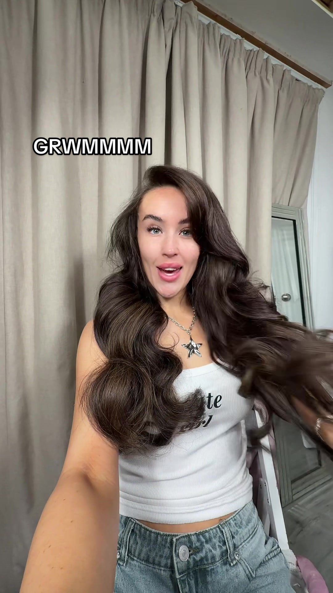 TikTok post by @alixscottt for Rose & Caramel. Caption reads: It s hard work being a girl 🤣 mid week everything....