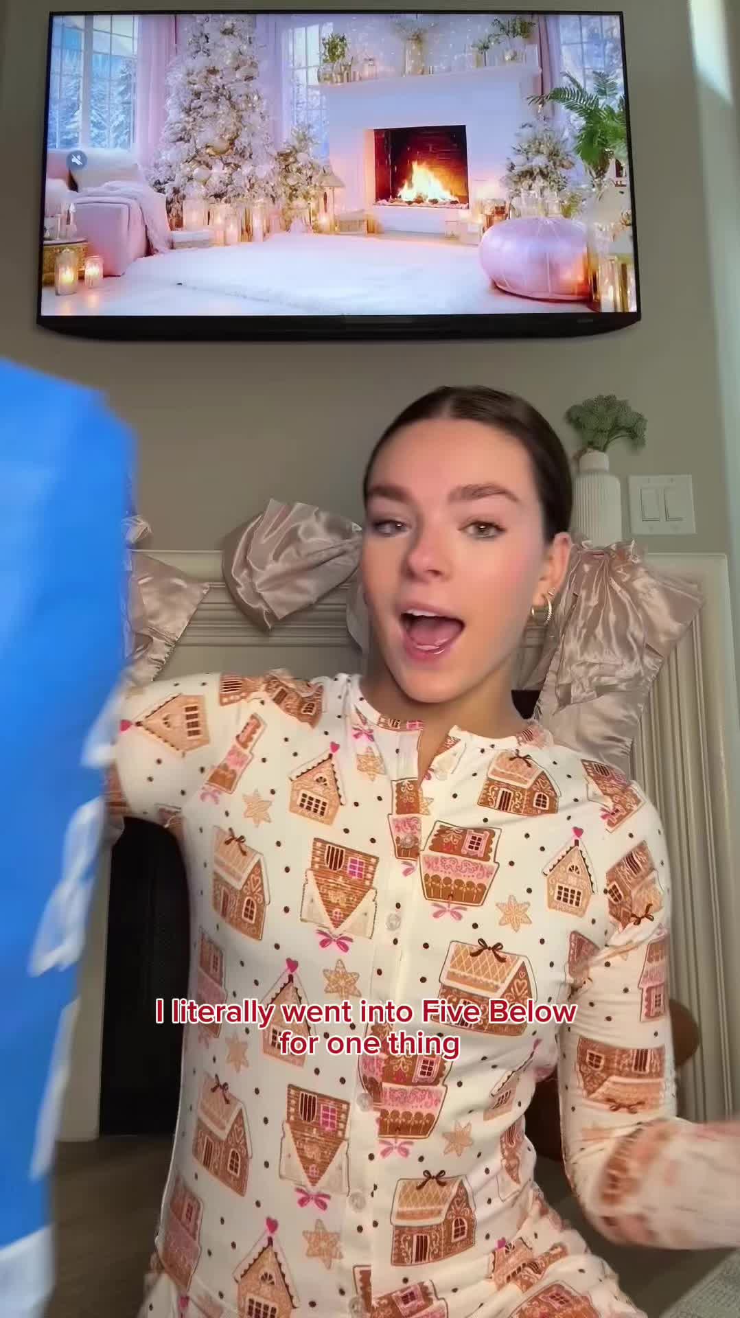 TikTok post by @kendallmaynard25 for Five Below. Caption reads: she's going to love this candy gift basket! @Five....