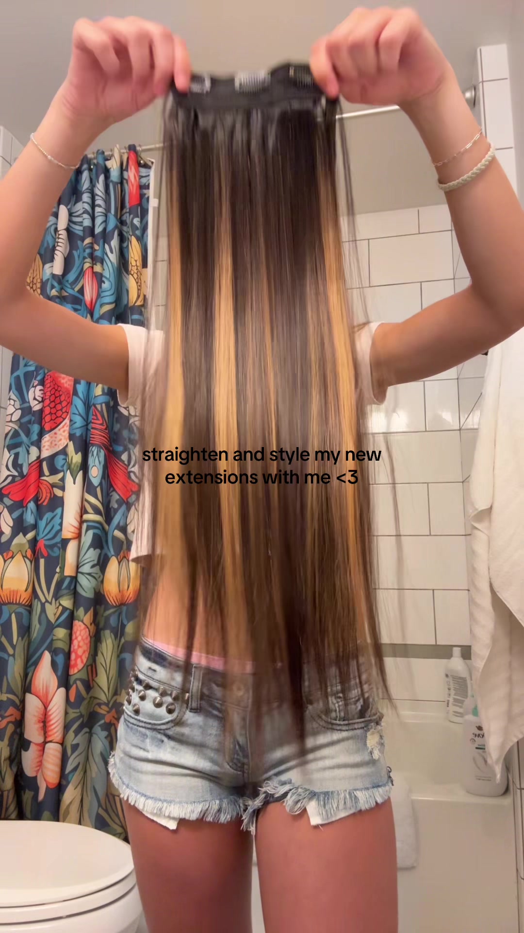 TikTok post by @yeezdog for Kookastyle Hair Extensions. Caption reads: [...] in love with these, thank you @kookastyle....