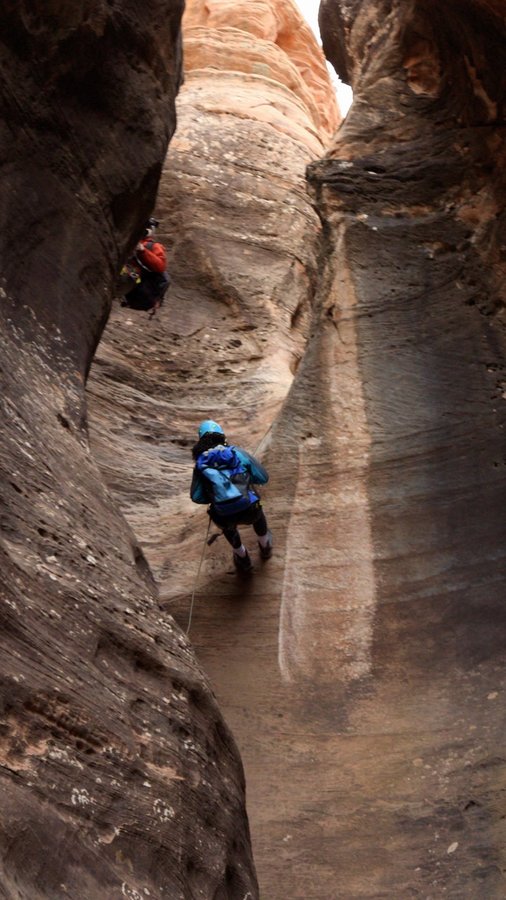 Instagram post by @atlasobscura for Visit Utah. Caption reads: Famous for its narrow, twisting slot canyons and....