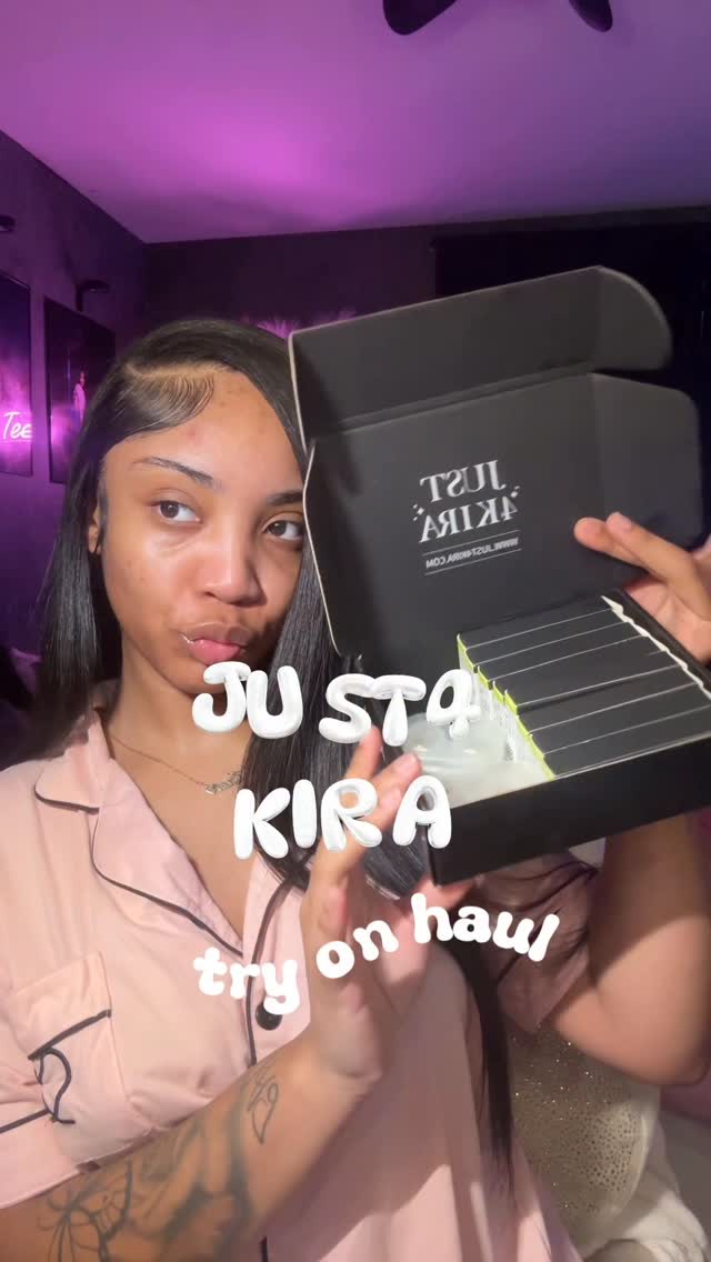 Instagram post by @msprettytrin for Just4kira. Caption reads: @just4kira 🤍 “barbiet4” for $ off at checkout !.
