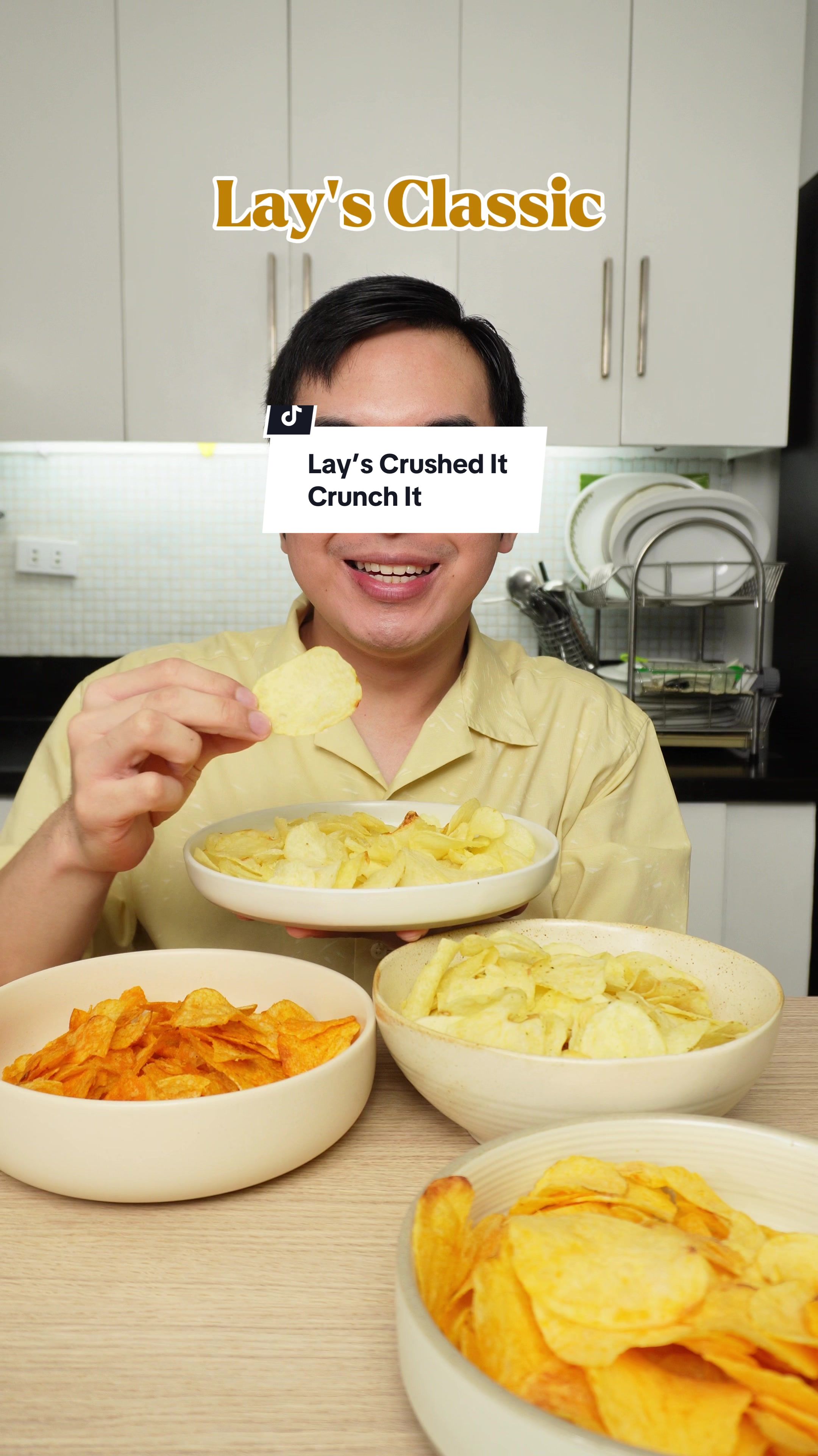 TikTok post by @juanbigbite for Frito-Lay. Caption reads: [...] with Lay’s! @LaysPhilippines @Frito-Lay....