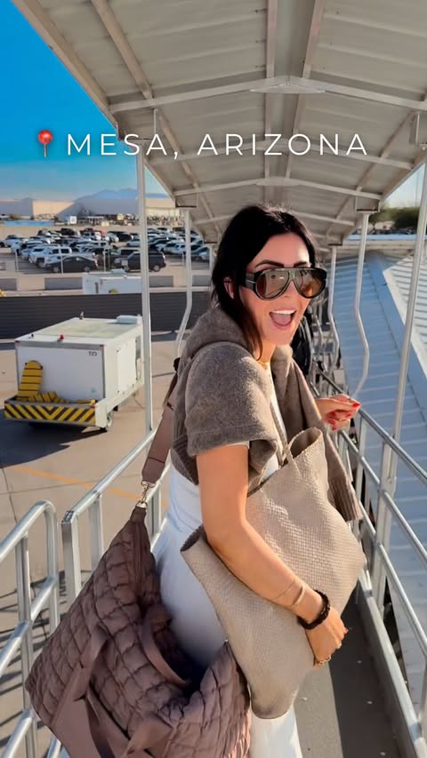 Instagram post by @hey.heather.ray for Allegiant Air. Caption reads: #ad #sponsored After months of Midwest winter, we....
