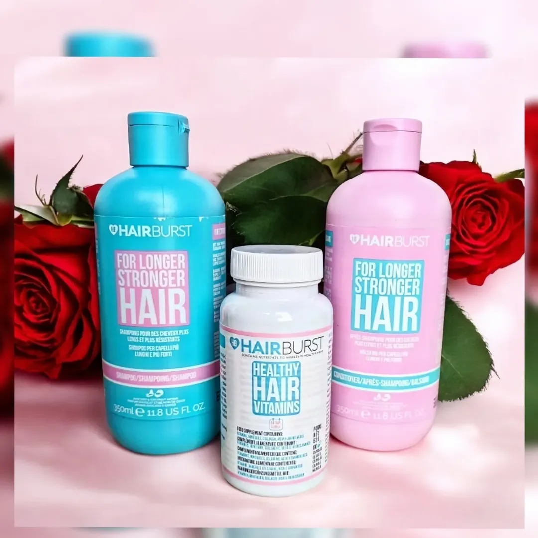 Instagram post by @charline.f_beauty for Hairburst. Caption reads: Hello tout le monde 🌸 

Aujourd'hui je vous parle....