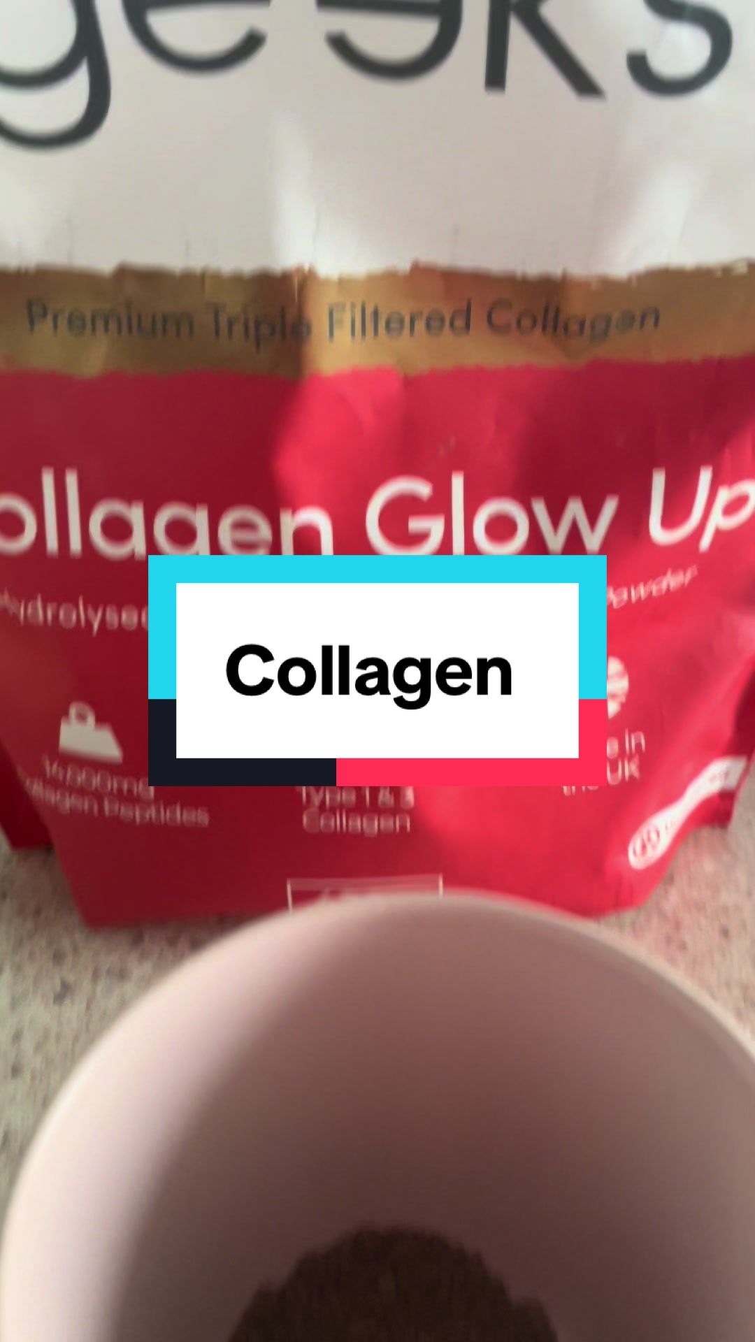 TikTok post by @staceysparkle1980 for Nutrition Geeks. Caption reads: [...] #fyp #tiktokmademebuyit #skincare....