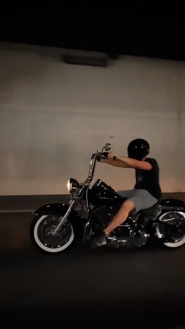 Instagram post by @bobbermafia for Harley-Davidson. Caption reads: ▪️DARK RIDE▪️
.
.
#hd #harley #harleydavidson....