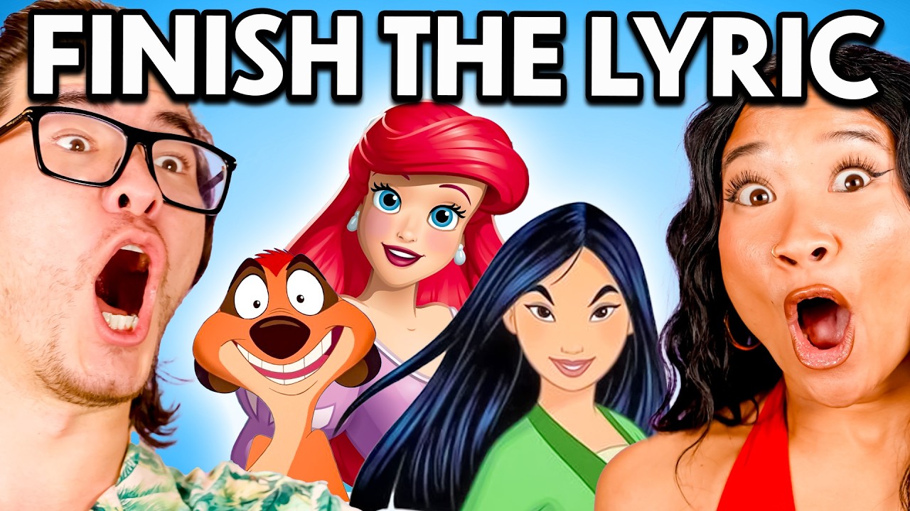 YouTube post by @React for ExpressVPN. Caption reads: Try To Keep Singing 90s Disney Songs!.