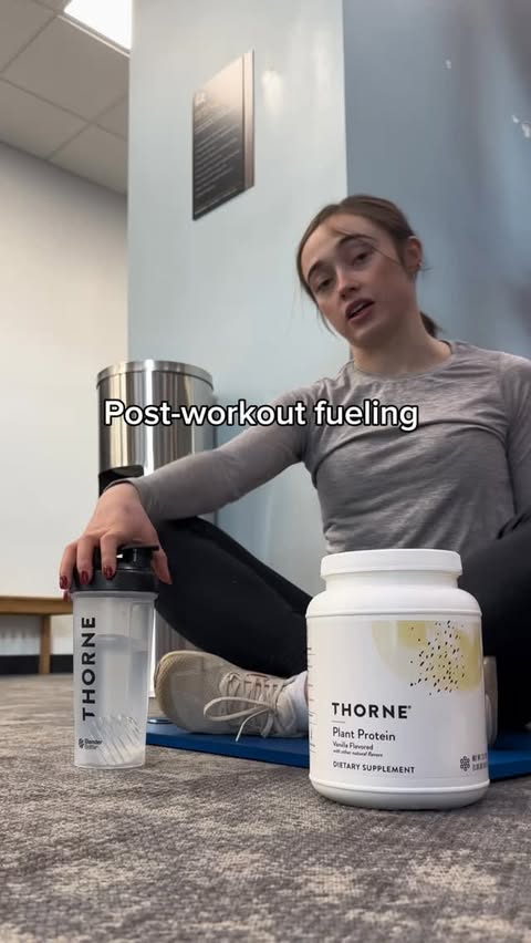 Instagram post by @isabellaflores_ for Thorne. Caption reads: Get your gym gains with @thornehealth :) #ad I’m....