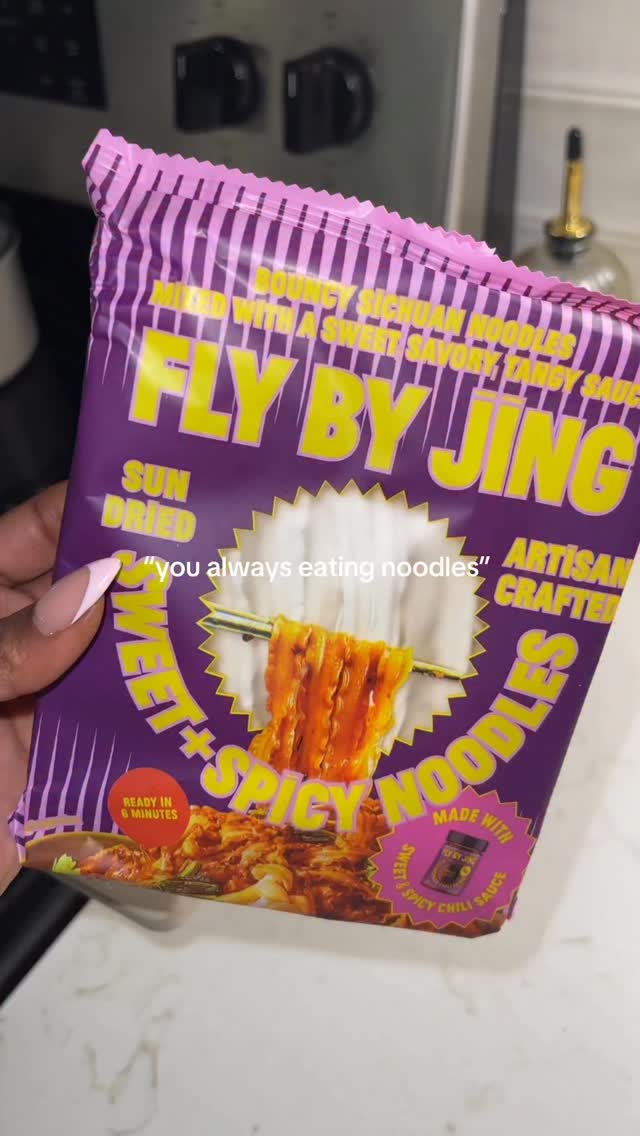 Instagram post by @debra.iyanna for FLY BY JING. Caption reads: what can I say I’m obsessed 😬 . . #flybyjing....