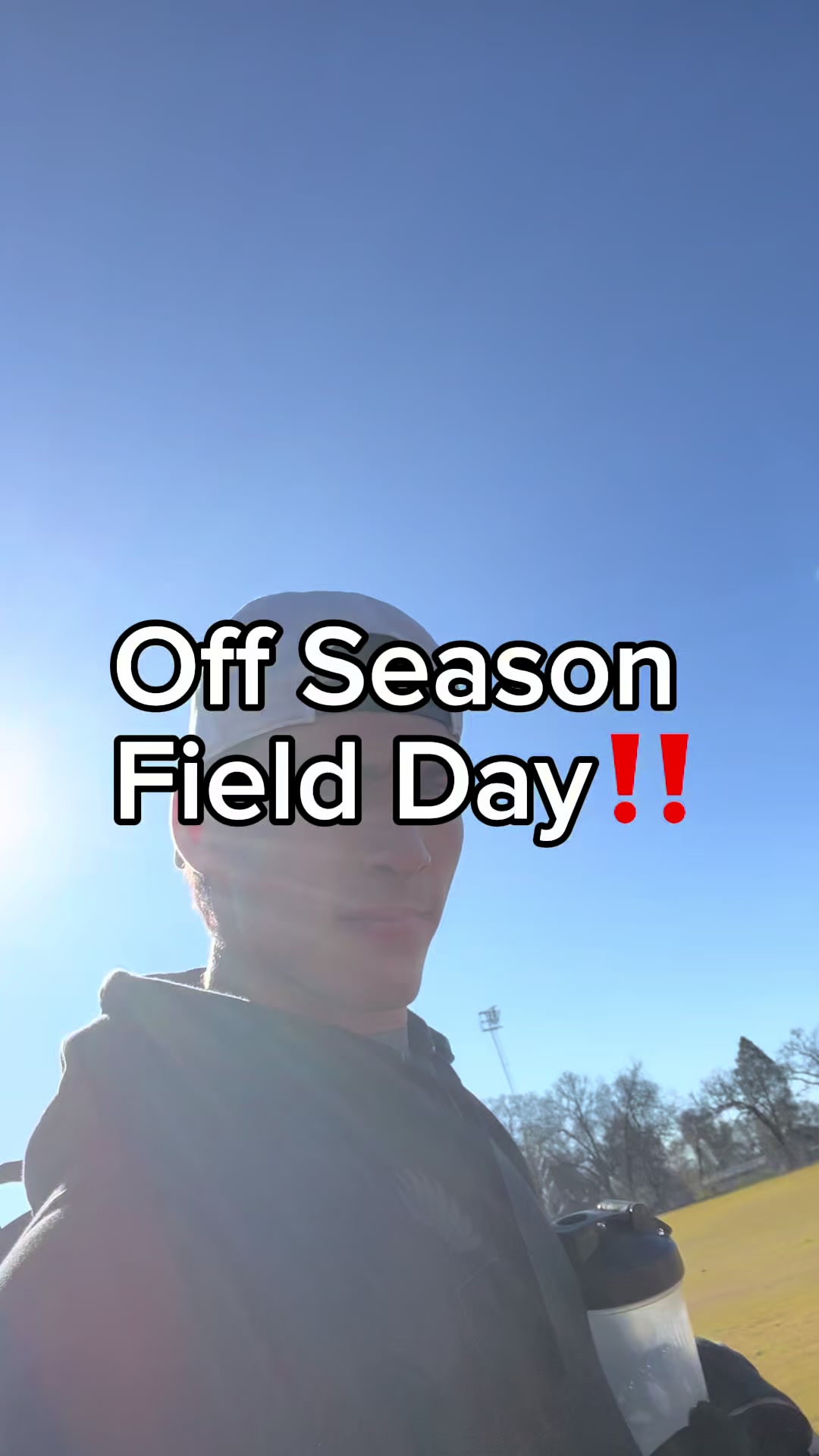 TikTok post by @ansonaroz for Smackin' Sunflower Seeds. Caption reads: Taking advantage of the January sun! Field days....