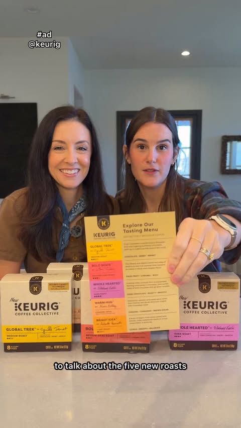 Instagram post by @thealexmorgan for Keurig. Caption reads: #ad Which Keurig Coffee Collective™ roast sounds....