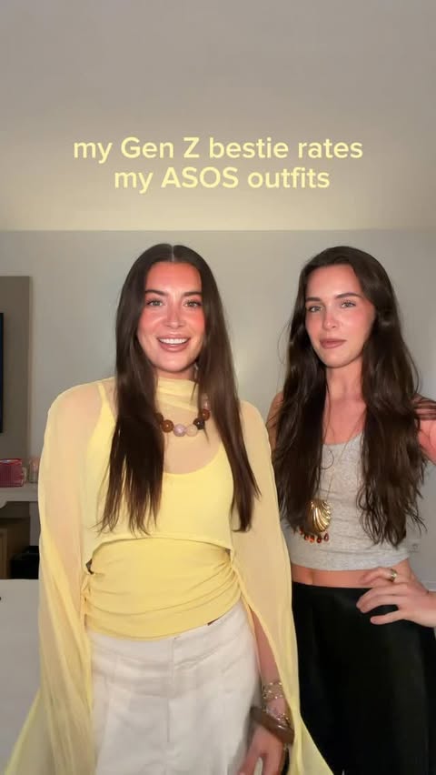 Instagram post by @kay_caputo for ASOS. Caption reads: [...] Gen Z bestie getting her right💅🏼🤏🏼 @asos....