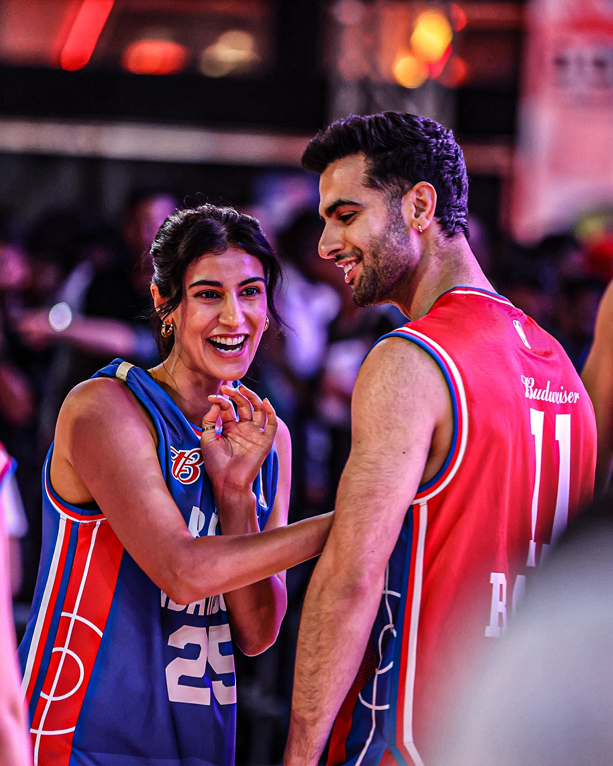 Instagram post by @ankurratheeofficial for Visit California. Caption reads: #SiblingGoals on court! 🤪🏀

@ankurratheeofficial....