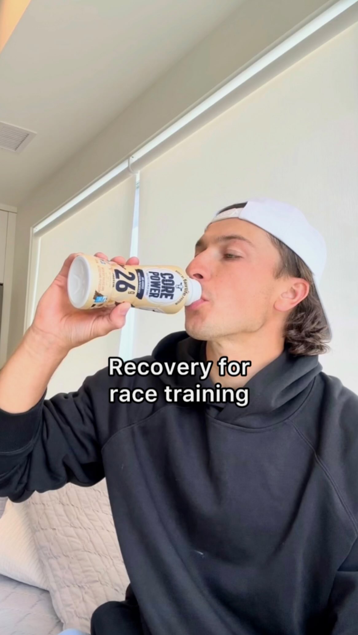 Instagram post by @blakejacques for fairlife. Caption reads: Training harder won’t make you better if your....