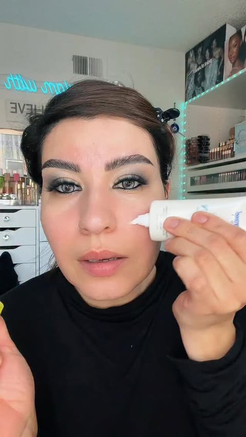 Instagram post by @get_glam_with_sadaf for Supergoop. Caption reads: @supergoop Dewscreen Hydrating Primer SPF 🥰🫶🥰.