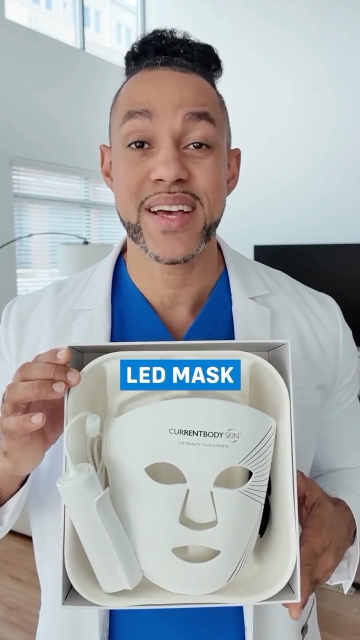 Instagram post by @drwallacenozile for CurrentBody. Caption reads: #CurrentBodyPartner Dark spots, sun damage, uneven....