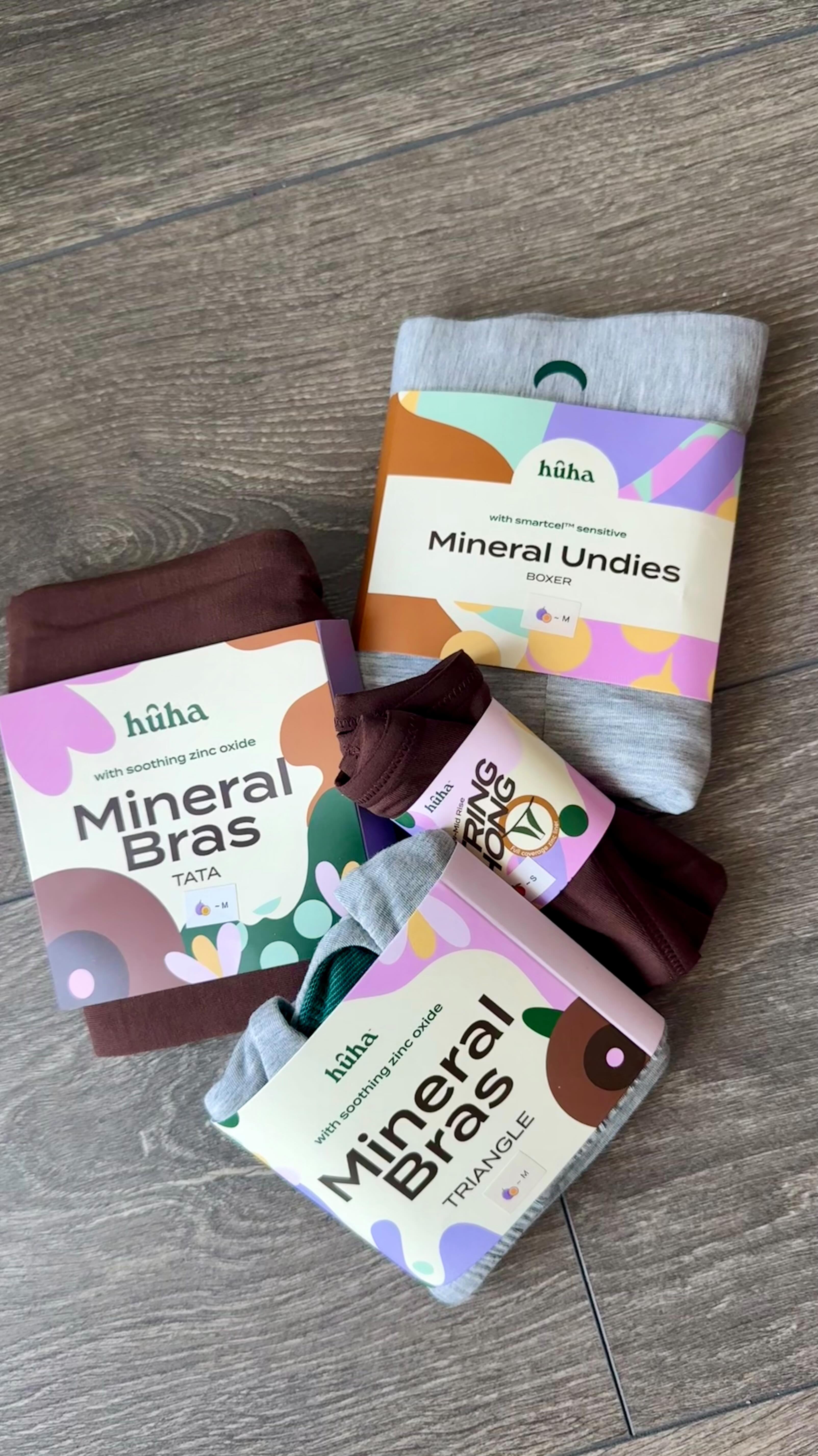 Instagram post by @emilysuui for HUHA. Caption reads: I’m not gatekeeping my fave undies! 

Huha’s....