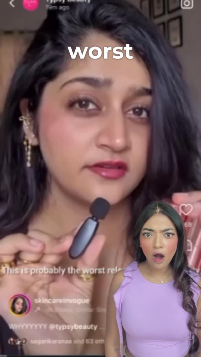 Instagram post by @miss.typsy for Typsy Beauty. Caption reads: When Skin Care in Vogue said “let’s react to....