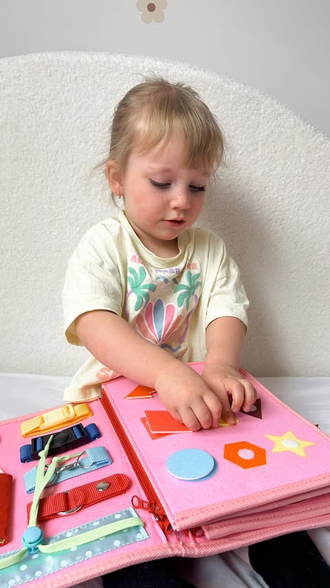 Instagram post by @raisingremyandbillie for Toddla. Caption reads: [...] to do, this Montessori Busy Book from....