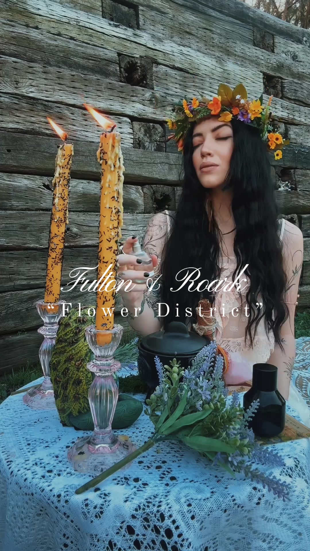 TikTok post by @hndelavega for Fulton & Roark. Caption reads: @Fulton & Roark “Flower District” Is the....