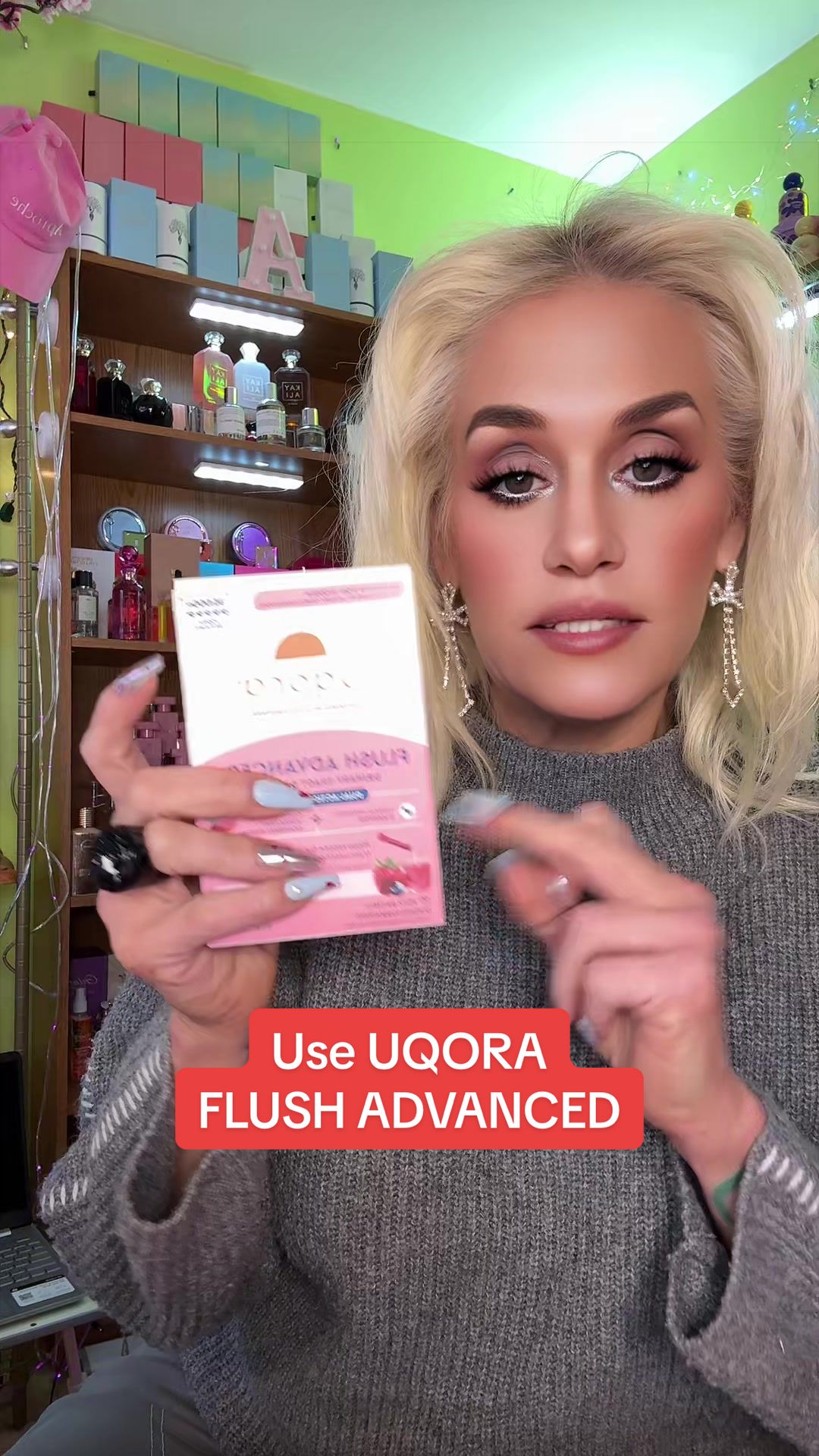 TikTok post by @anniesmellsamazing for Uqora. Caption reads: [...] to live like that. I’ve been using Uqora....