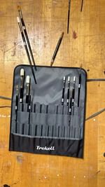 Instagram post by @nickeisele_art for Trekell Art Supplies. Caption reads: I teamed up with @trekell_art_supplies to create....