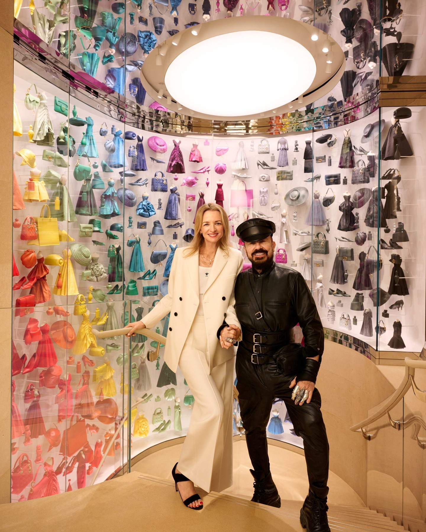 Instagram post by @petermarinoarchitect for Elle Decor. Caption reads: When chairman and CEO of Christian Dior Couture,....