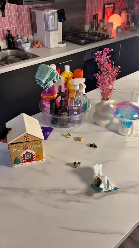 Instagram post by @abigailmarpi for HOTO Tools. Caption reads: kitchen deep clean just got easier! 🧼✨

with my....