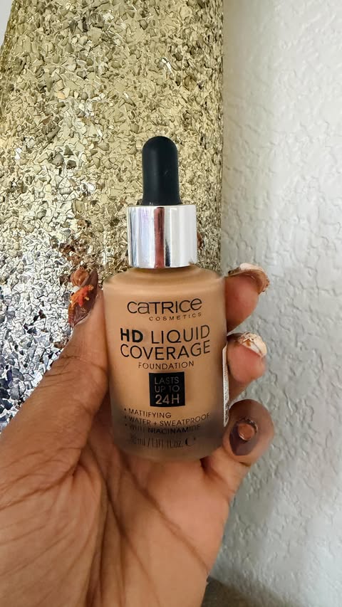 Instagram post by @thebeautybeau for Catrice Cosmetics. Caption reads: #ad Full coverage that feels like a second skin?....