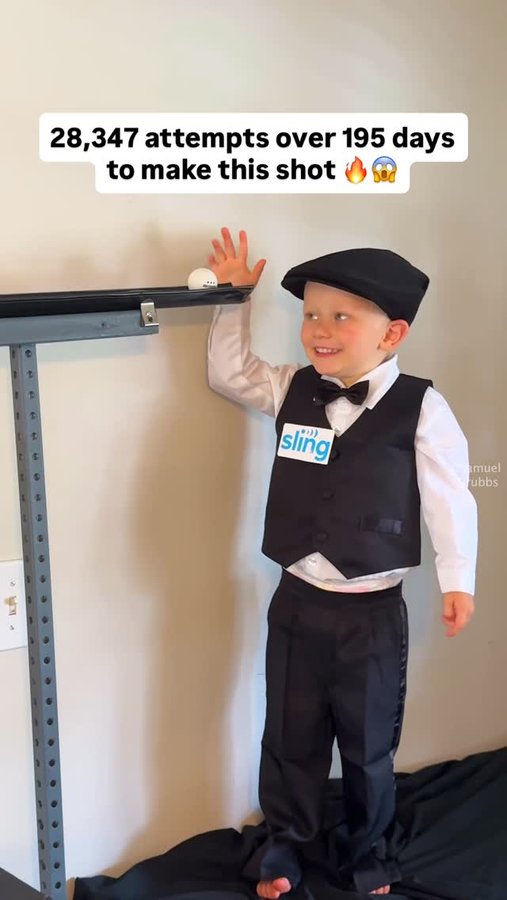 Instagram post by @samuelgrubbs for SLING TV. Caption reads: This took us 2 generations to make 🥲🙌 Me and....