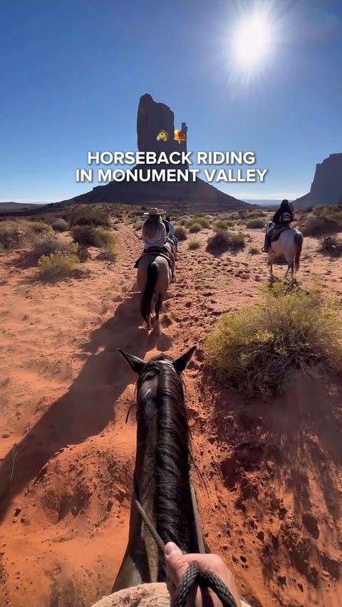 Instagram post by @inceptiontravelers for Visit The USA. Caption reads: #ad Exploring Monument Valley, Arizona on....