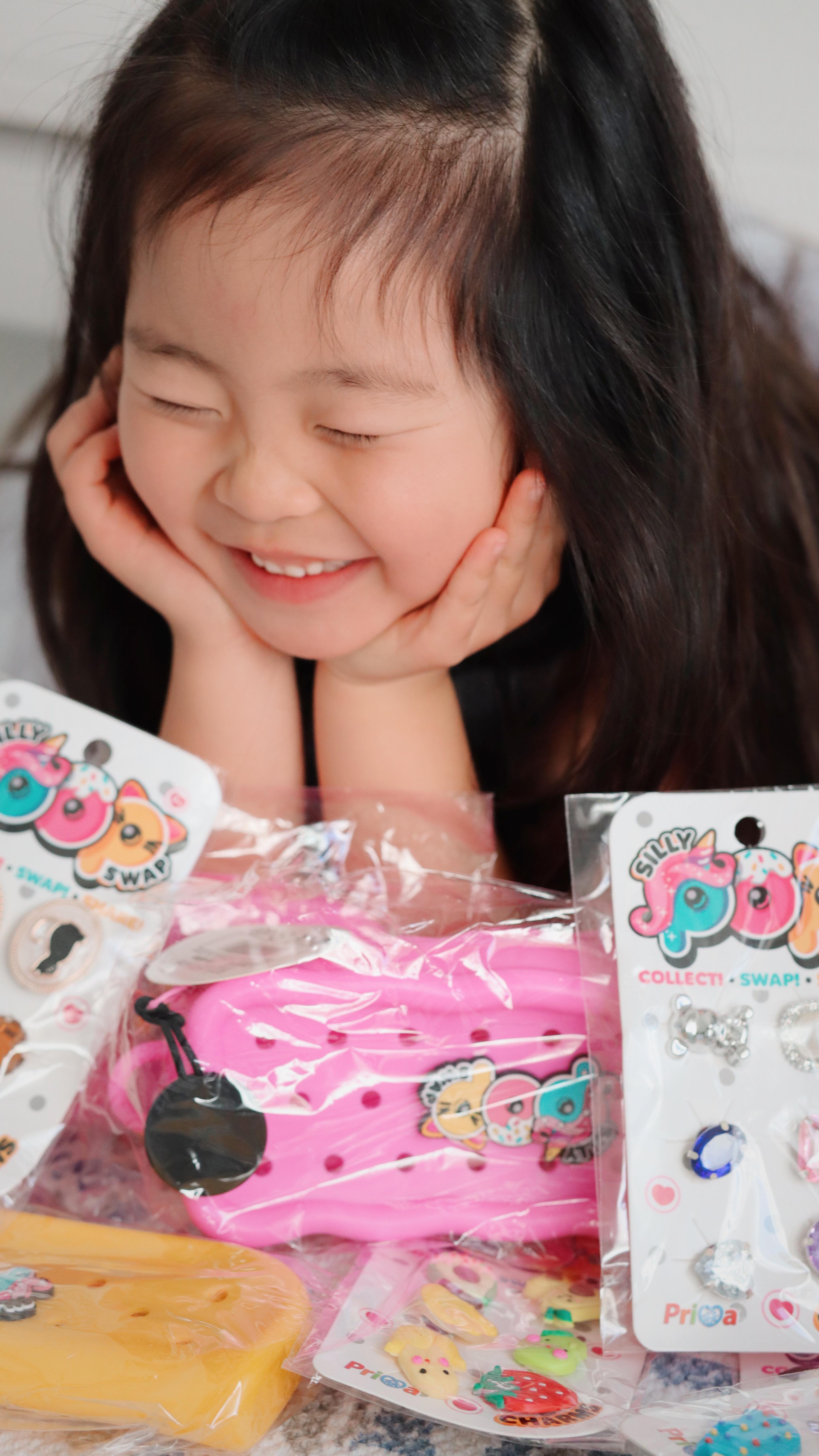 Instagram post by @angel_hailey_ethan for Prima Toys. Caption reads: ✨ Collect. Swap. Share. ✨
From bold, vibrant....