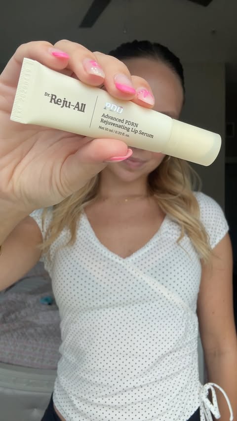 Instagram post by @makayla._.andrews for Dr. Reju-All. Caption reads: why don’t all lip products have this feature?! i....