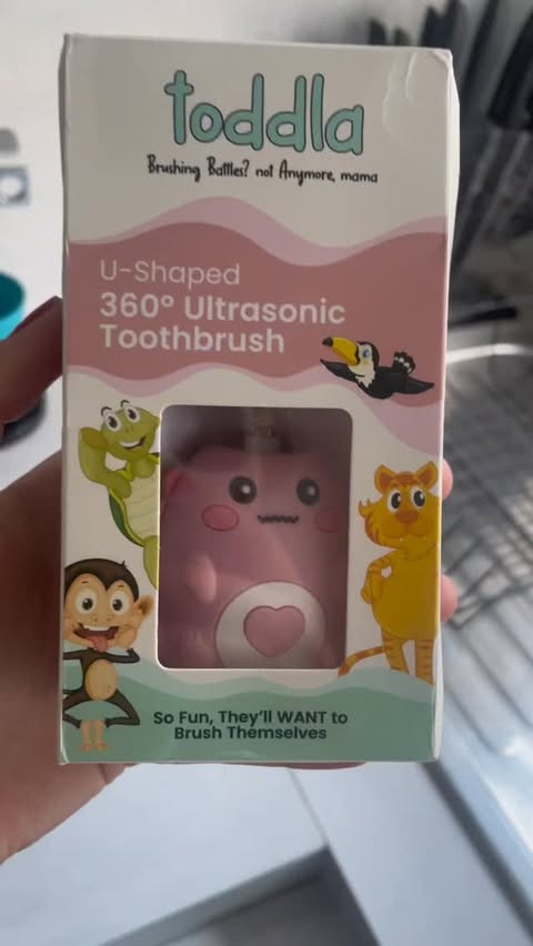 Instagram post by @thegrannonfamily for Toddla. Caption reads: Battle them brushing days with @toddla.co 🪥 #ad....