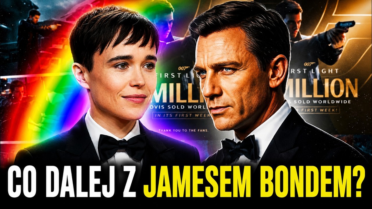 YouTube post by @DrwalRębajło for NVIDIA GeForce Russia. Caption reads: DON'T "WOKE" JAMES BOND 🤔 While Hollywood is....