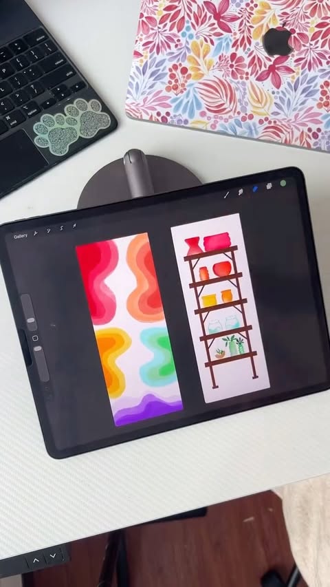 Instagram post by @farah.brightart for Paperlike. Caption reads: [...] , make sure to check it out 💙 Using :....