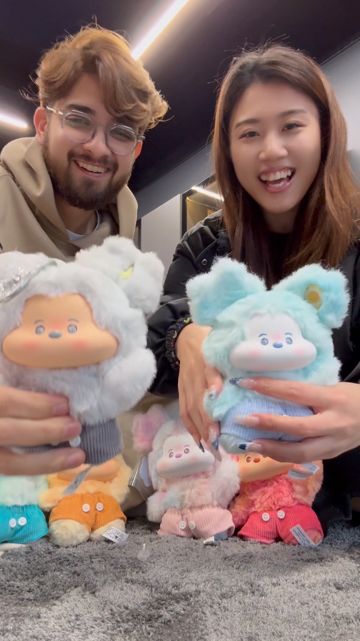 Instagram post by @_nickandcarrie_ for MINISO. Caption reads: Which one would you choose? 🧸 #reels....