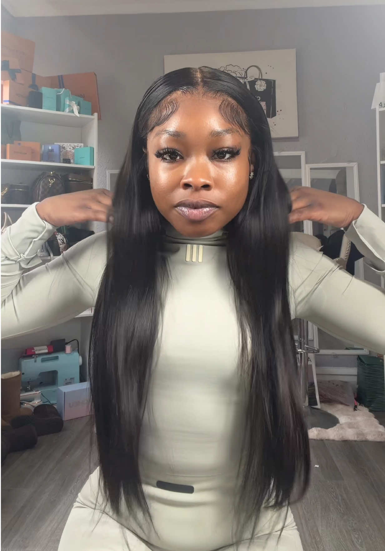 TikTok post by @thegirltut for Megalook. Caption reads: @Megalookhair shop @Megalookhair #fyp #tiktokshop....